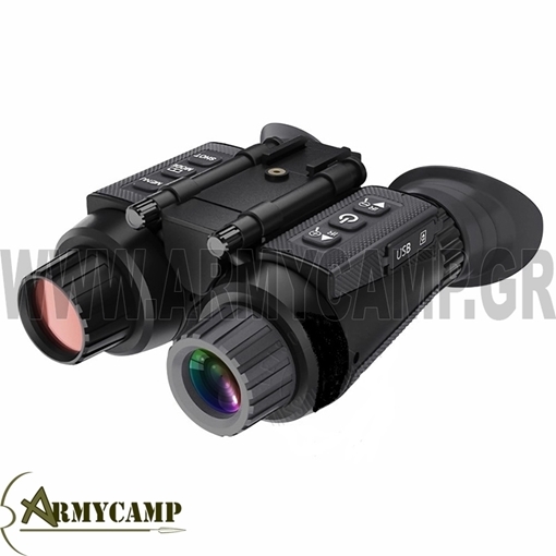 ΔΙΚΥΑΛΟ NIGHT VISION ΚΕΦΑΛΗΣ ΓΙΑ ΝΥΧΤΕΡΙΝΗ ΠΑΡΑΤΗΡΗΣΗ ΜΕ ΔΥΝΑΤΟΤΗΤΑ ΑΝΑΡΤΗΣΗ ΚΑΙ ΣΕ ΚΡΑΝΟΣ Η ΔΙΟΦΘΑΛΜΗ ΑΠΟΣΤΑΣΗ ΜΕΤΑΞΥ ΤΗΣ ΚΟΡΗΣ ΡΥΘΜΙΖΕΤΑΙ ΑΝΕΞΑΡΤΗΤΑ ΑΠΟ 60 ΩΣ 72 mm. ΤΑ ΚΥΑΛΙΑ ΜΠΟΡΟΥΝ ΝΑ ΡΥΘΜΙΣΤΟΥΝ ΑΝΕΞΑΡΤΗΤΑ ΓΙΑ ΔΙΟΠΤΡΑ (+/-3,5) ΠΛΗΡΗΣ ΟΡΑΤΟΤΗΤΑ ΣΤΟ ΜΑΥΡΟ ΩΣ 300 ΜΕΤΡΑ ΕΝΣΩΜΑΤΩΜΕΝΗ ΔΙΠΛΗ ΟΘΟΝΗ TFT 1,4'' 390x390 ΜΕ ΔΩΡΕΑΝ ΕΝΑΛΛΑΓΗ ΜΕΤΑΞΥ ΜΟΝΗΣ ΚΑΙ ΔΙΠΛΗΣ ΟΘΟΝΗΣ ΜΕΓΕΘΥΝΣΗ 7X ΡΥΘΜΙΖΟΜΕΝΗ ΦΩΤΕΙΝΟΤΗΤΑ ΟΘΟΝΗΣ 7 ΕΠΙΠΕΔΑ ΥΠΕΡΥΘΡΟΥ ΦΩΤΟΣ ΡΥΘΜΙΖΟΜΕΝΑ ΙΣΧΥΣ IR 3 W 6X ΔΙΟΦΘΑΛΜΗ ΜΕΓΕΘΥΝΣΗ + 8Χ ΨΗΦΙΑΚΗ ΜΕΓΕΘΥΝΣΗ 4 ΧΡΩΜΑΤΙΚΑ ΕΦΕ ΕΝΣΩΜΑΤΩΜΕΝΗ ΜΠΑΤΑΡΙΑ ΛΙΘΙΟΥ 2600mAh ΠΟΥ ΜΠΟΡΕΙ ΝΑ ΣΥΝΔΕΘΕΙ ΣΕ ΕΞΩΤΕΡΙΚΟ ΤΡΟΦΟΔΟΤΙΚΟ ΚΙΝΗΤΗΣ ΤΗΛΕΦΩΝΙΑΣ ΦΑΚΟΣ: F1.0 ΜΕΓΑΛΟ ΔΙΑΦΡΑΓΜΑ, f=25mm, FOV 10 μοίρες ΑΙΣΘΗΤΗΡΑΣ: 2,0MP ΑΝΑΛΥΣΗ ΕΙΚΟΝΑΣ: 1M/2M/3M/5M/8M/12M/36M ΑΝΑΛΥΣΗ ΒΙΝΤΕΟ: HD/FHD/4K ΑΥΤΟΜΑΤΗ ΑΠΕΝΕΡΓΟΠΟΙΗΣΗ ΣΥΣΤΗΜΑ ΜΕ ΓΕΡΑΝΑΚΙ ΑΝΑΡΤΗΣΗΣ ΣΤΟ ΚΡΑΝΟΣ ΣΥΜΠΕΡΙΛΑΜΒΑΝΕΤΑΙ ΑΔΙΑΒΡΟΧΟ: IP54 FHD: 30 fps ΘΕΡΜΟΚΡΑΣΙΑ ΛΕΙΤΟΥΡΓΙΑΣ: -20 βαθμοί Κελσίου ~ 50 βαθμοί Κελσίου ΔΙΑΣΤΑΣΕΙΣ: 6'' x 5,27'' x ,24'' ΒΑΡΟΣ: 360g ΚΥΝΗΓΙ ΓΟΥΡΟΥΝΑΔΕΣ ΠΑΡΑΤΗΡΗΣΗ ΠΟΥΛΙΩΝ ΦΥΣΗΣ ΦΥΛΑΚΕΣ ΣΥΝΟΡΙΟΦΥΛΑΚΕΣ ΚΑΙ ΘΕΡΜΙΚΗ ΚΑΜΕΡΑ ΔΥΟ ΣΕ ΕΝΑ   ΣΥΜΠΕΡΙΛΑΜΒΑΝΕΤΑΙ ΑΔΙΑΒΡΟΧΟ: IP54 FHD: 30 fps ΘΕΡΜΟΚΡΑΣΙΑ ΛΕΙΤΟΥΡΓΙΑΣ: -20 βαθμοί Κελσίου ~ 50 βαθμοί Κελσίου ΔΙΑΣΤΑΣΕΙΣ: 6'' x 5,27'' x ,24'' ΒΑΡΟΣ: 360g Head Mounted Night Vision Binocular Binocular interpupillary distance is independently adjustable from 60 to 72mm Binoculars can be independently adjusted for diopter (+/-3.5) Full black visibility up to 300 meters Built-in 1.4'' 390 x 390 TFT dual screen, free switching between single and double screens, 7X magnification Display brightness adjustable 7 levels of infrared light adjustable (3W, 850mm) 6X binocular magnification + 8X digital magnification 4 color effects Built-in 2600mAh lithium battery, can be connected to external mobile power supply Lens: F1.0 large aperture, f=25mm, FOV 10 degrees Sensor: 2.0MP Image resolution: 1M / 2M / 3M / 5M / 8M / 12M / 36M Video resolution: HD / FHD / 4K Automatic shutdown: configurable Waterproof: IP54 FHD: 30fps Operating temperature: -20 degrees Celsius ~ 50 degrees Celsius Dimensions: 6'' x 5.27'' x .24'' Weight: 360g ΚΥΝΗΓΙ ΓΟΥΡΟΥΝΑΔΕΣ ΠΑΡΑΤΗΡΗΣΗ ΠΟΥΛΙΩΝ ΦΥΣΗΣ ΦΥΛΑΚΕΣ ΣΥΝΟΡΙΟΦΥΛΑΚΕΣ ΑΓΡΙΟΓΟΥΡΟΥΝΟ