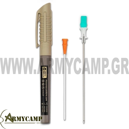 Decompression needle is a medical tool used in emergency situations, particularly for conditions like tension pneumothorax. In such cases, air builds up in the pleural space, putting pressure on the lungs and heart. The needle allows healthcare providers to relieve this pressure quickly by puncturing the pleural cavity and allowing trapped air to escape. It's typically inserted into the second intercostal space at the midclavicular line, using sterile techniques to minimize the risk of infection. rhino rescue PZQX0014 Η υπεζωκοτική ή πλευριτική συλλογή αποτελεί τη συσσώρευση υγρού εντός της υπεζωκοτικής κοιλότητας που είναι ο χώρος εντός του οποίου βρίσκεται ο πνεύμονας. Φυσιολογικά, στην υπεζωκοτική κοιλότητα υπάρχει μία μικρή ποσότητα υγρού η οποία αναπαράγεται και απορροφάται διαρκώς. Όταν η παραγωγή αυξάνεται ή η απορρόφηση δεν είναι αποτελεσματική ή και τα δύο αυτά φαινόμενα συνδυάζονται, το υγρό συσσωρεύεται και προκαλείται η υπεζωκοτική συλλογή. Η παρουσία του υγρού δεν επιτρέπει την πλήρη έκπτυξη του πνεύμονα, και με εξαίρεση τις μικρές συλλογές που συνήθως δεν προκαλούν συμπτώματα, οι ασθενείς αναφέρουν συμπτώματα όπως δύσπνοια και εύκολη κόπωση, αίσθηση βάρους στο θώρακα ή θωρακικό άλγος. Η διάγνωση τίθεται αρχικά με την ακτινογραφία, την αξονική τομογραφία θώρακος ή το υπερηχογράφημα. Από τη στιγμή που θα διαπιστωθεί η παρουσία υγρού ως νέο εύρημα η διερεύνηση επικεντρώνεται στη διάγνωση της αιτίας της παραγωγής του υγρού.