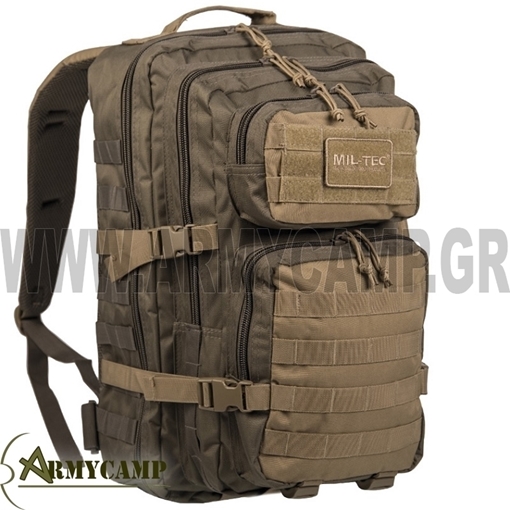 US ASSAULT PACK LARGE     ΧΩΡΗΤΙΚΟΤΗΤΑΣ  36 ΛΙΤΡΩΝ     ΔΙΑΣΤΑΣΕΙΣ 51 x 29 x 28 εκ.     ΣΥΣΤΗΜΑ ΠΡΟΣΔΕΣΗΣ ''MOLLE'' ΕΞΩΤΕΡΙΚΑ     ΠΛΑΪΝΟΙ ΙΜΑΝΤΕΣ ΣΥΜΠΙΕΣΗΣ ΟΓΚΟΥ      ΙΜΑΝΤΑΣ ΠΡΟΣΔΕΣΗΣ-ΣΤΑΘΕΡΟΠΟΙΗΣΗΣ ΒΑΡΟΥΣ ΣΤΗΝ ΜΕΣΗ     ΑΝΑΤΟΜΙΚΗ ΠΛΑΤΗ ΜΕ EVA ΣΦΟΥΓΓΑΡΙ     ΧΡΩΜΑΤΑ ΧΑΚΙ , COYOTE TAN , MAYΡΟ , ΜΠΛΕ ,MULTITARN(LIKE MULTICAM,ΝΟΤ GENUINE)     ΘΗΚΗ ΓΙΑ ΥΔΡΟΔΟΧΕΙΟ ΠΛΑΤΗΣ ΣΤΟ ΠΙΣΩ ΜΕΡΟΣ     ΑΝΑΤΟΜΙΚΗ ΠΛΑΤΗ     TO ΚΥΡΙΟ ΜΕΡΟΣ ΑΝΟΙΓΕΙ ΤΟ ΦΕΡΜΟΥΑΡ ΤΟΥ ΤΕΛΕΙΩΣ ΣΑΝ ΒΑΛΙΤΣΑ     ΔΙΠΛΑ ΦΕΡΜΟΥΑΡ ΠΑΝΤΟΥ     BEST SELLER     ΥΛΙΚΟ ΚΑΤΑΣΚΕΥΗΣ 100% ΠΟΛΥΕΣΤΕΡ     Ο ΑΣΚΟΣ ΝΕΡΟΥ ΔΕΝ ΣΥΜΠΕΡΙΛΑΜΒΑΝΕΤΑΙ  ΔΙΧΡΩΜΟ ΧΑΚΙ-ΚΑΦΕ 140023  MILTEC MIL-TEC ΣΑΚΙΔΙΟ ΠΛΑΤΗΣ 2 ΗΜΕΡΩΝ ΥΠΗΡΕΣΙΑΣ ΜΗΧΑΝΗΣ